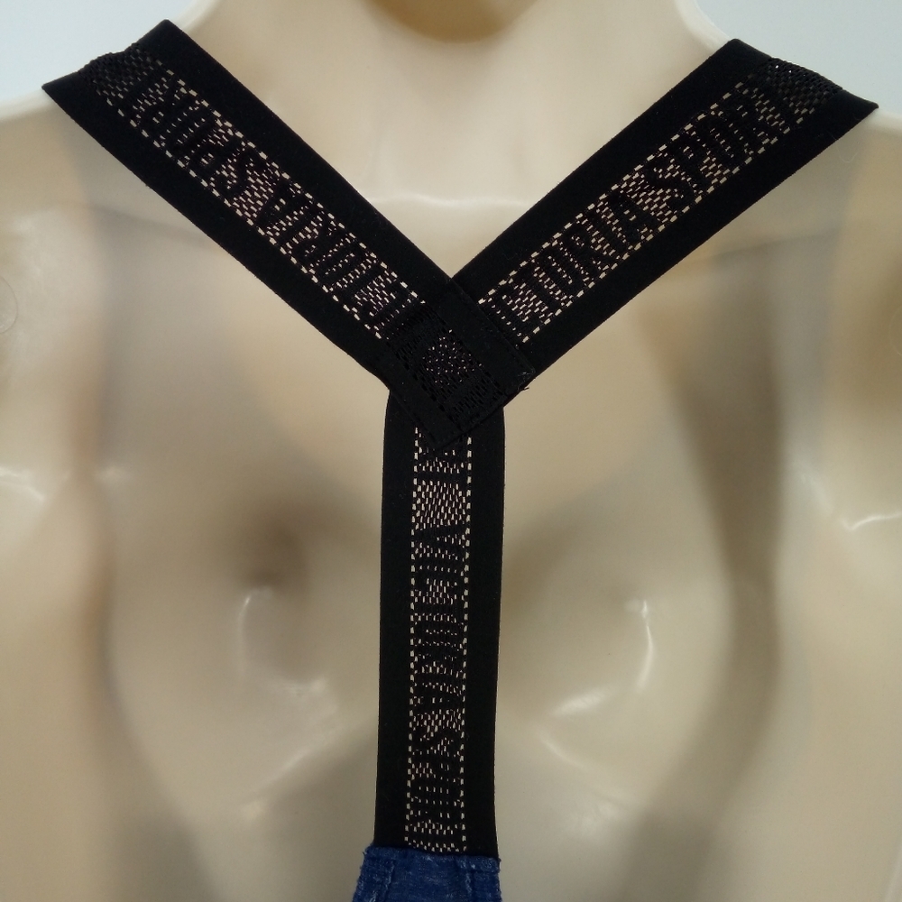 ⭐3/$30 Victoria Sport Racerback Workout Tank Top M Blue Black - Picture 5 of 9